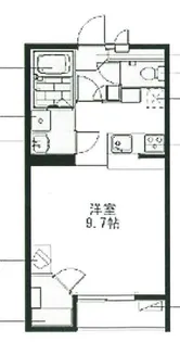 レオパレスフローラ K【1階】の間取り