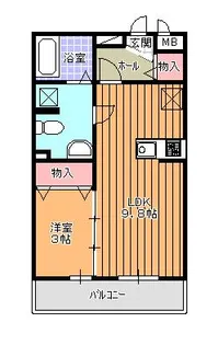 エレガンス姫原【2階】の間取り