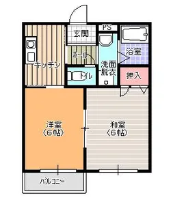 エスポアール 壱番館【1階】の間取り