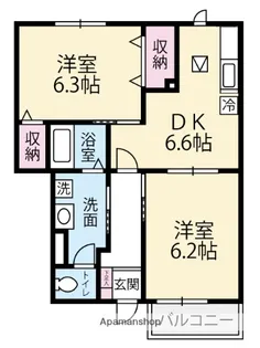 ソフィアコートA【102号室】の間取り