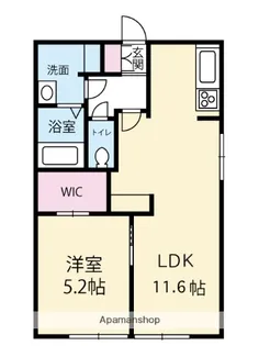 DIAS 96【101号室】の間取り