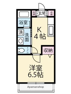 ファインコートシマダ【105号室】の間取り