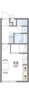 レオパレスやすらぎ【201号室】の間取り