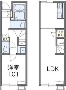 レオネクストグランジュテ【102号室】の間取り