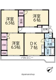 KLALISS【101号室】の間取り