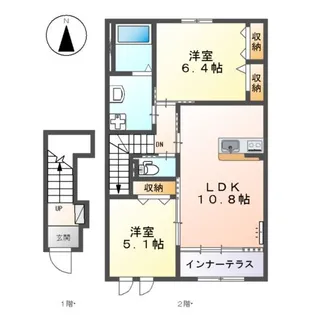 フォルビート【2階】の間取り