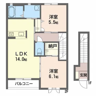 シャーメゾン・アーク【0205号室】の間取り