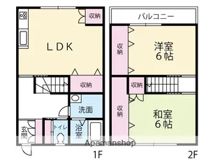 コーポハピネス【3号室】の間取り