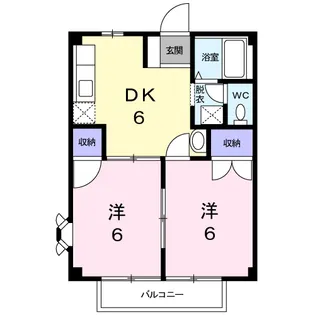 SUNNYコ・アA【2階】の間取り
