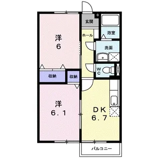 秀明2ND【1階】の間取り