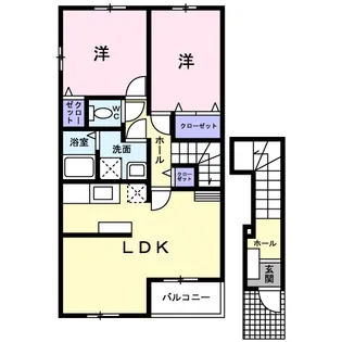 メゾン プラシードA【2階】の間取り