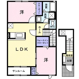 カーサ プラシードⅠ【2階】の間取り