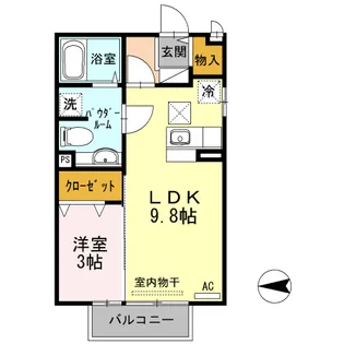 ユウタイヤン【1階】の間取り