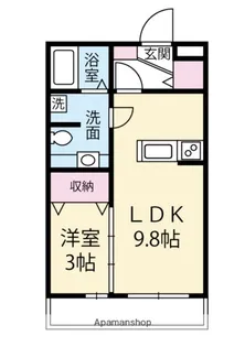 コスモⅠ【202号室】の間取り