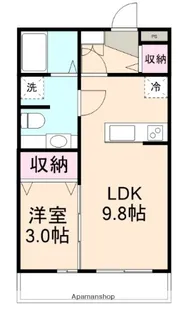 コスモⅠ【302号室】の間取り