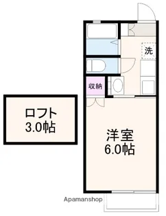 エステートJUN【A106号室】の間取り