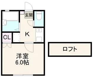 キャビンレイズ【107号室】の間取り