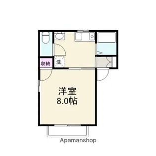 アパートメントハウス パオⅡ【101号室】の間取り