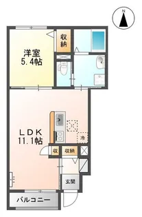 ラポート玉湯【1階】の間取り