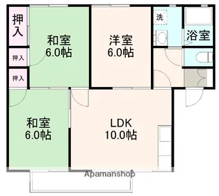 スカイハイツA【103号室】の間取り
