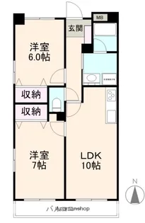 ディアコート【203号室】の間取り