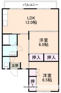 タウンシェトワ【105号室】の間取り