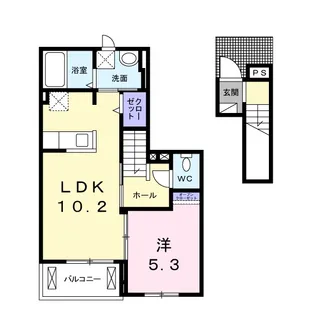 テラス SSKⅡ【2階】の間取り