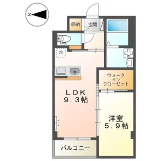 クレオン【2階】の間取り