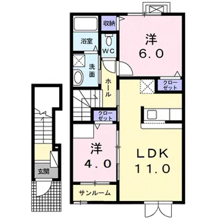 マジェスティックⅡ【2階】の間取り