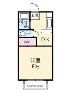 アベニール【206号室】の間取り