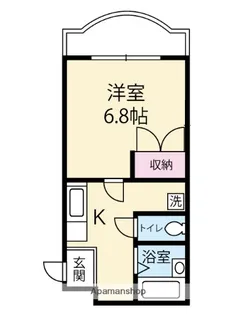 コンフォート石倉【101号室】の間取り
