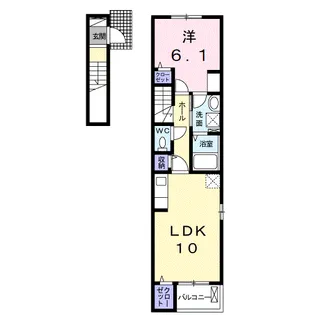 グランライト Ⅰ【2階】の間取り