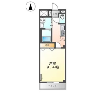 シェリール・ブラン【2階】の間取り