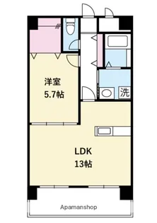 サンコート【502号室】の間取り