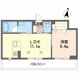 カーサ・グリナージュMJーB【2階】の間取り