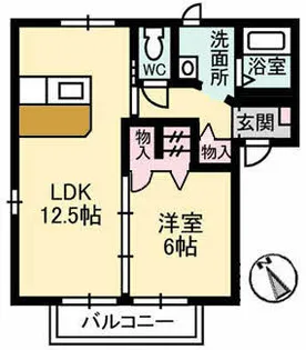 ジュネスエスポワール B棟【2階】の間取り