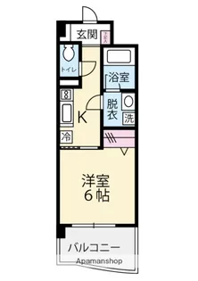 クレストコート松江駅南【303号室】の間取り