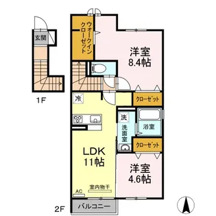 アネシス【2階】の間取り