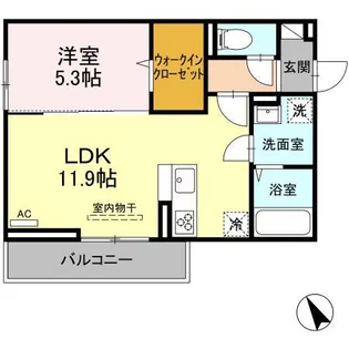 カーサ アリーナ【3階】の間取り