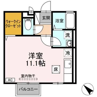 クレールコートⅡ【1階】の間取り
