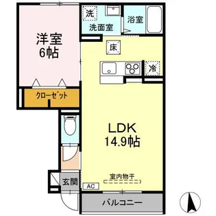 ル・レーヴ【1階】の間取り