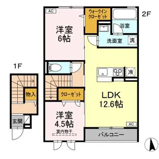 ル・レーヴ【2階】の間取り