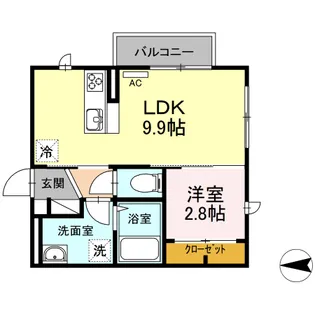 エーデルハイム東津田【2階】の間取り