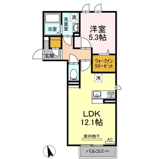 シューティングスター【2階】の間取り