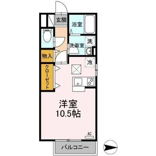 パレンティーアSAIKA【1階】の間取り