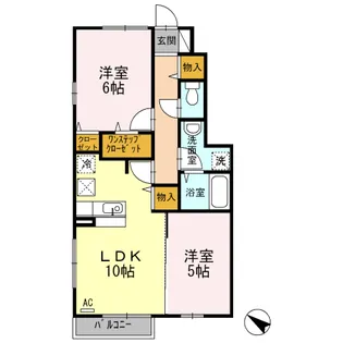 ソシアⅡ【1階】の間取り