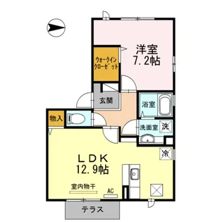 トラモント【1階】の間取り