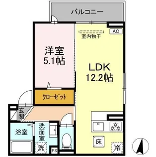 LOSKA【1階】の間取り