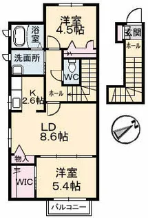 バレモレラ【2階】の間取り