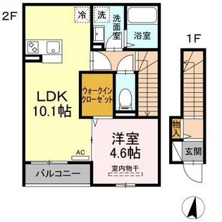 ヴェルスクエア【2階】の間取り